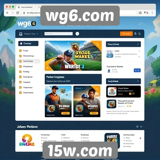 Análise da interface do usuário do site wg6.com